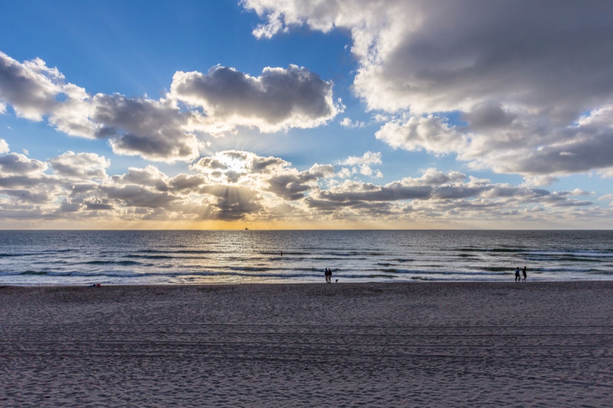 I love Cancun: sunset over Cancun beach