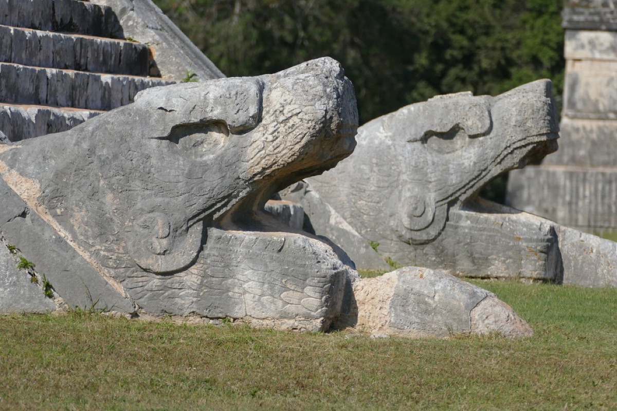 Chichen Itza temple stairs