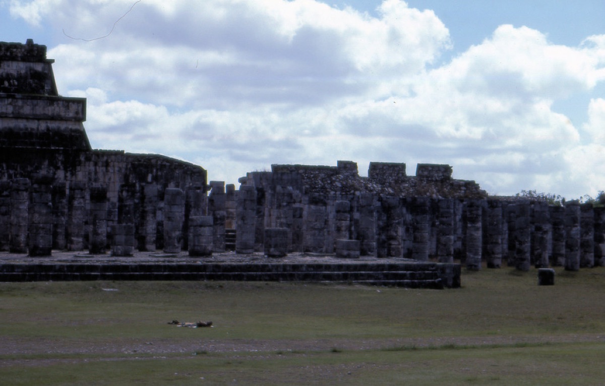Ruine di un tempio maya