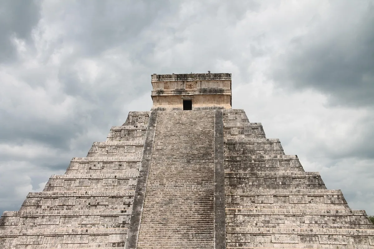 chichen-itza, sky, maya, mexico, architecture, nature, yucatan, pyramid, history, culturamaya